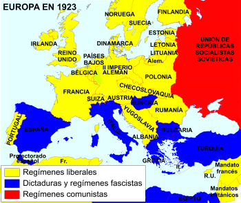 Regímenes políticos en la Europa de 1923 Regímenes políticos en la Europa de 1923