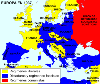 Regímenes políticos en la Europa de 1937 Regímenes políticos en la Europa de 1937