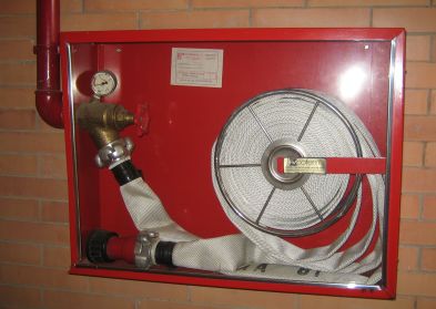 Manguera de un sistema de extincin de columna seca