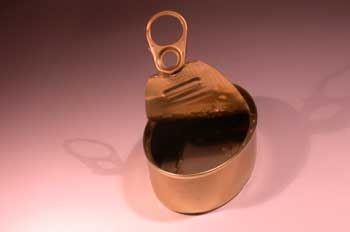 Estañado de una lata de conservas