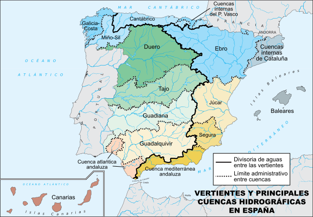 Cuencas y vertientes hidrográficas Cuencas y vertientes hidrográficas