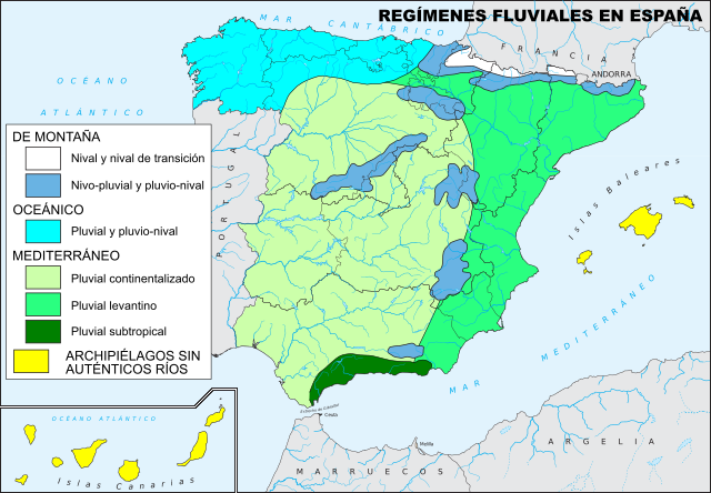 Regímenes fluviales Regímenes fluviales