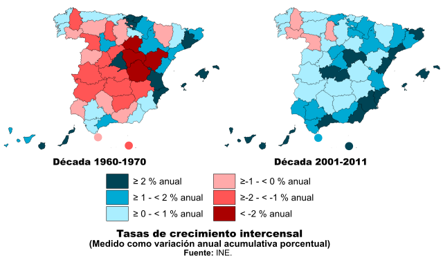 Crecimiento intercensal Crecimiento intercensal