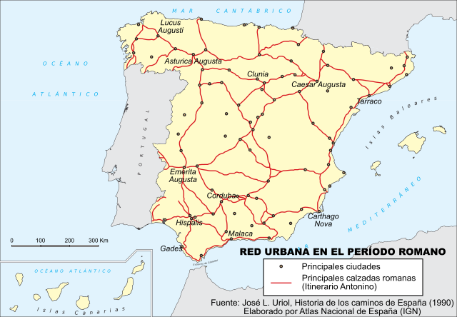 Red urbana en Hispania Red urbana en Hispania