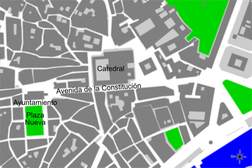 Entorno actual de la Plaza Nueva Entorno actual de la Plaza Nueva