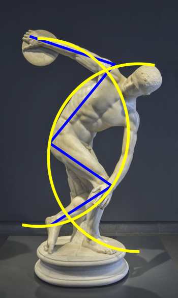 Discóbolo de Mirón. Composición. Discóbolo de Mirón. Composición.