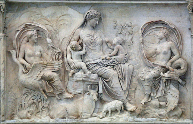 Ara Pacis. Alegoría de Tellus Ara Pacis. Alegoría de Tellus