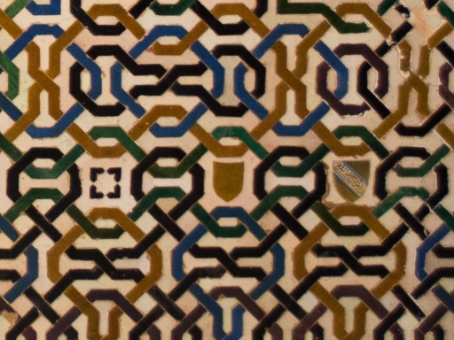 Detalle de azulejo de la Alhambra Detalle de azulejo de la Alhambra