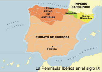 La Península Ibérica en el siglo IX La Península Ibérica en el siglo IX
