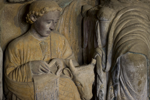 San Lucas en el Pórtico de la Gloria San Lucas en el Pórtico de la Gloria