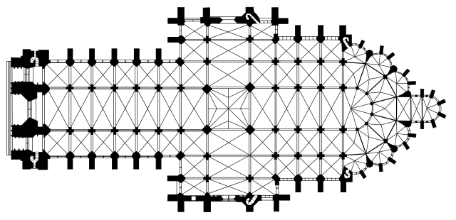 Planta de la Catedral de Amiens Planta de la Catedral de Amiens