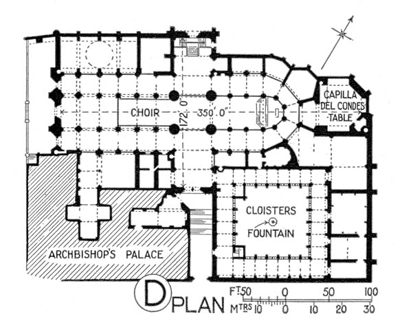 Planta actual de la Catedral de Burgos Planta actual de la Catedral de Burgos
