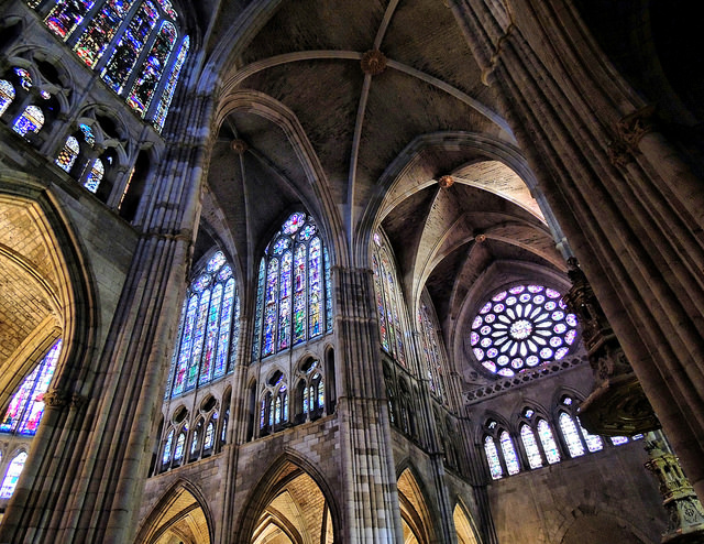 Interior de la Catedral de León Interior de la Catedral de León