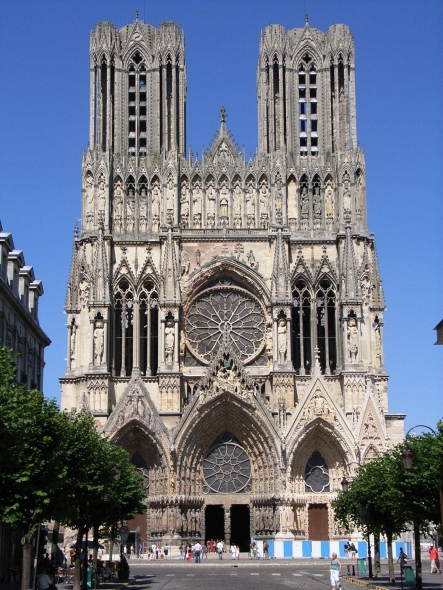 Fachada de la Catedral de Reims Fachada de la Catedral de Reims