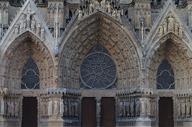 Portada de la Catedral de Reims Portada de la Catedral de Reims