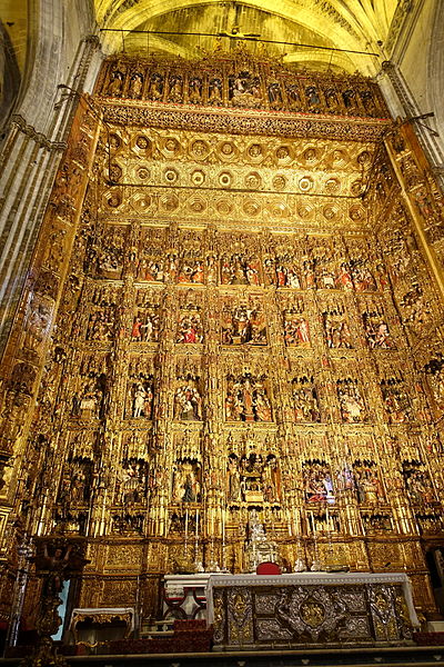 Retablo del altar mayor de la Catedral de Sevilla