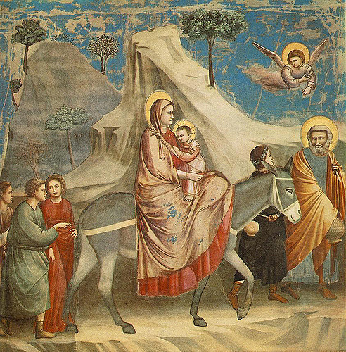 Giotto, Huida a Egipto Giotto, Huida a Egipto