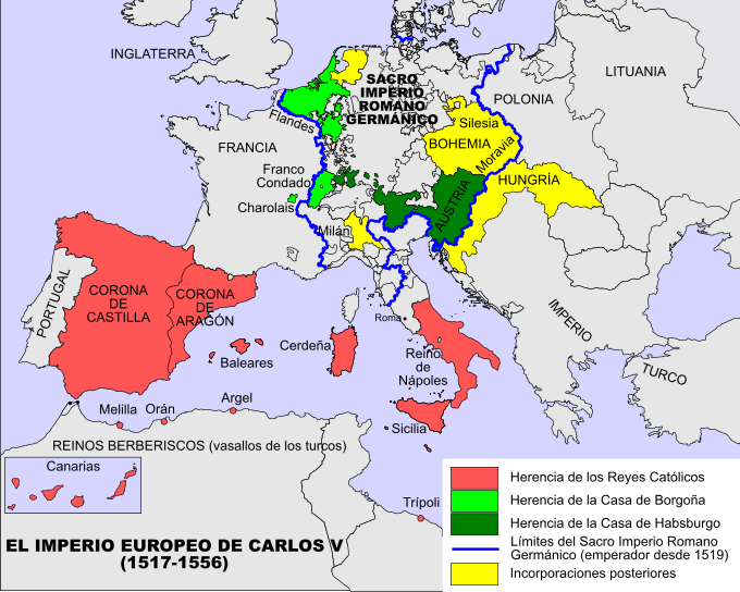 El imperio europeo de Carlos V