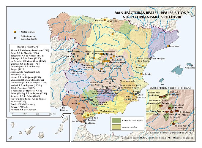 Manufacturas reales y colonización Manufacturas reales y colonización