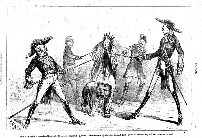 Caricatura sobre los espadones Caricatura sobre los espadones