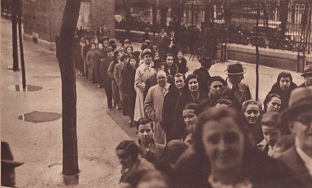 Colas en las elecciones de 1936