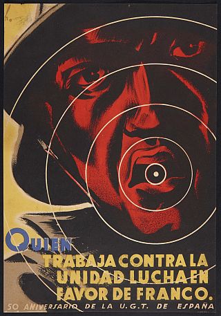 Cartel de la UGT llamando a la unidad